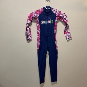 NWT M2C X-Manta Girls Full Body Swimwear UPF 50+ UV Sun Protective One-Piece